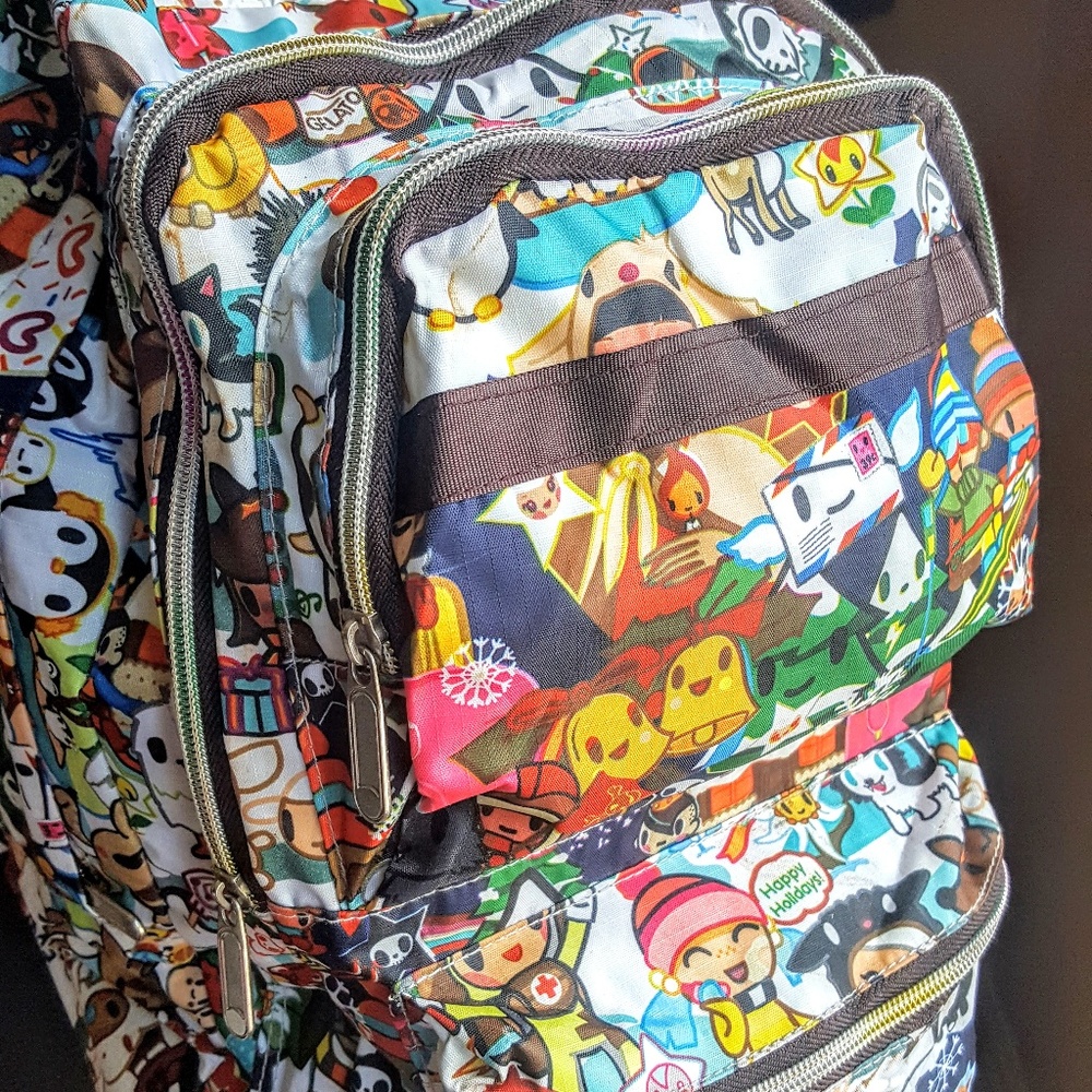 okidoki  "Happy Holidays" backpack